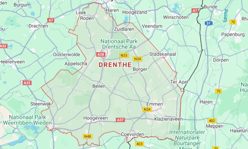 werkgebied Slotenmaker Fix werkgebied in Drenthe