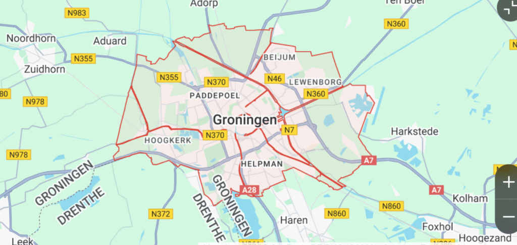 Slotenmaker Fix werkgebied in Groningen